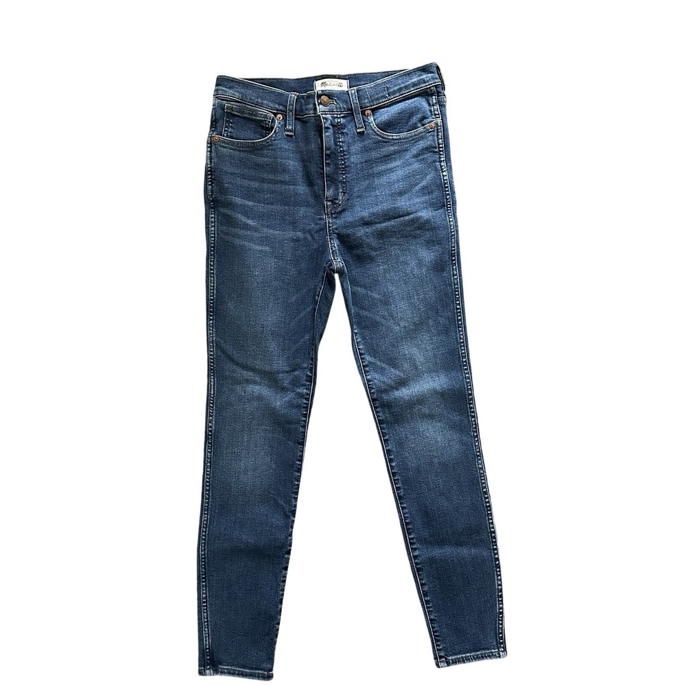 Madewell 10" High Rise Skinny Jeans Size 28 Medium‎ Wash Denim